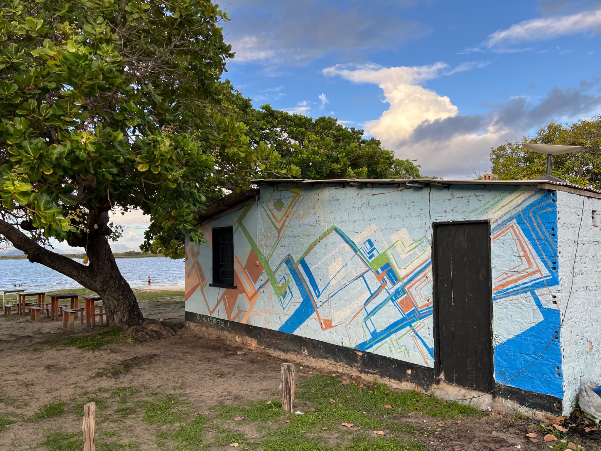 Mural, Normandia, Lake Caracaranã, Roraima