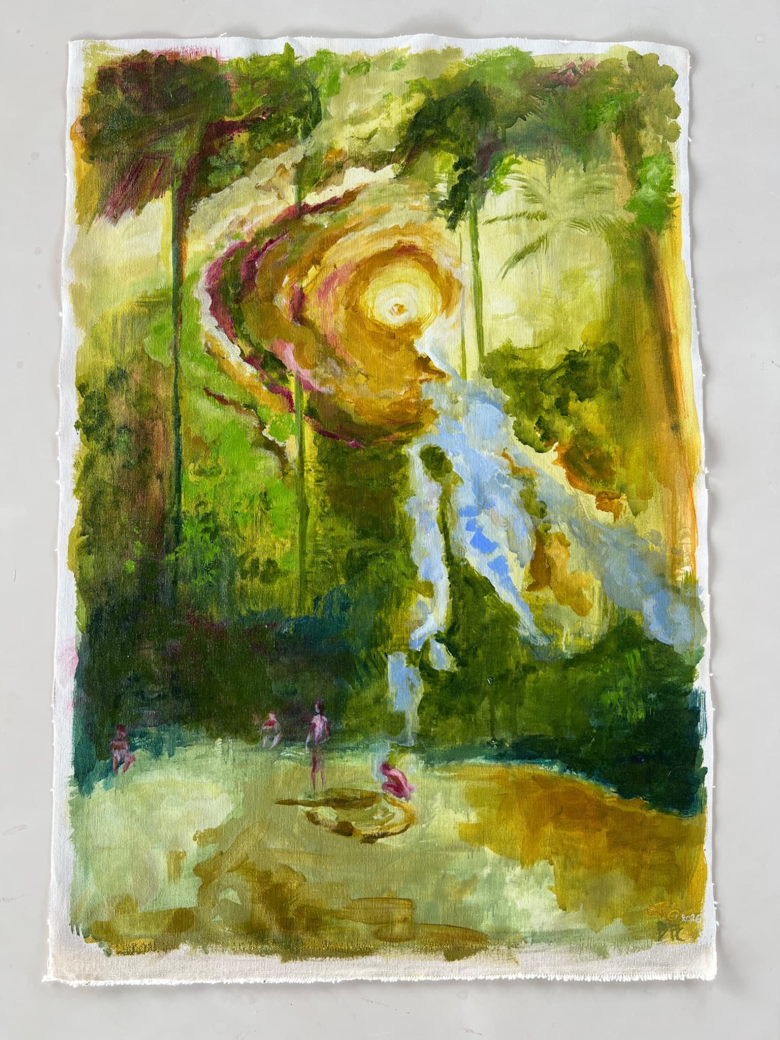 A força da floresta — canvas painted in Bahia
